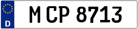 Trailer License Plate